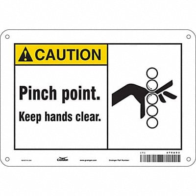 Safety Sign 7 inx10 in Polyethylene