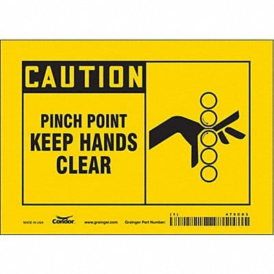 Safety Sign 5 inx7 in Vinyl