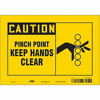 Safety Sign 7 inx10 in Vinyl