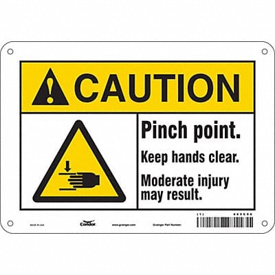 Safety Sign 7 in x 10 in Aluminum