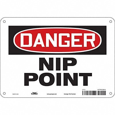 Safety Sign 7 inx10 in Polyethylene