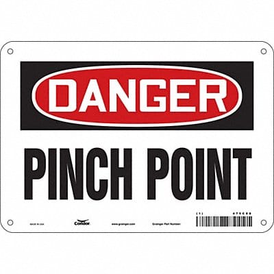 Safety Sign 7 in x 10 in Aluminum