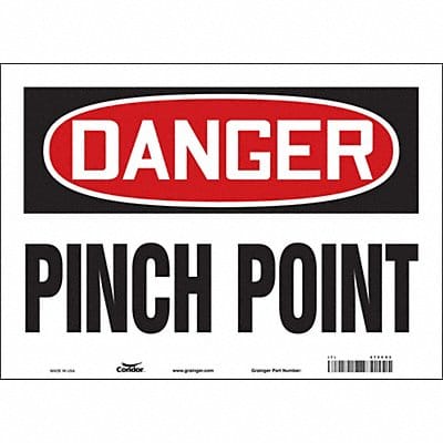 Safety Sign 10 in x 14 in Vinyl