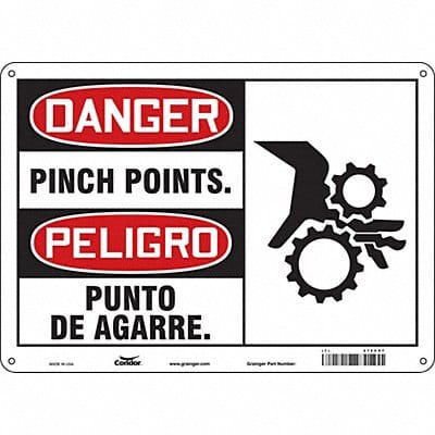 Safety Sign 10 inx14 in Polyethylene