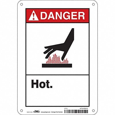 Safety Sign 10 in x 7 in Aluminum