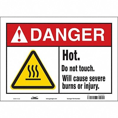 Safety Sign 10 in x 14 in Vinyl