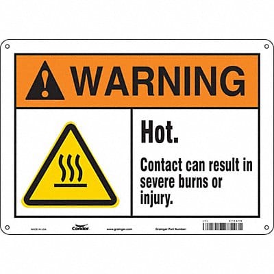 Safety Sign 10 inx14 in Polyethylene