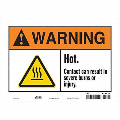 Safety Sign 7 inx10 in Vinyl