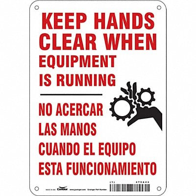 Safety Sign 10 inx7 in Aluminum