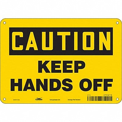 Safety Sign 7 in x 10 in Aluminum