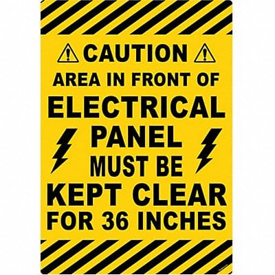 Anti-Slip Floor Sign 20 in x 14 in Vinyl