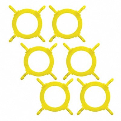 Cone Connctor 5 Yellow Polyethylene PK6