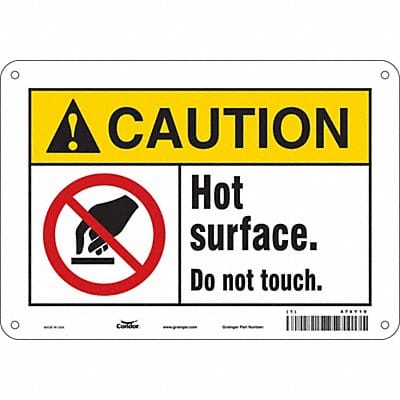 Safety Sign 7 inx10 in Polyethylene