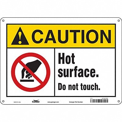 Safety Sign 10 inx14 in Polyethylene