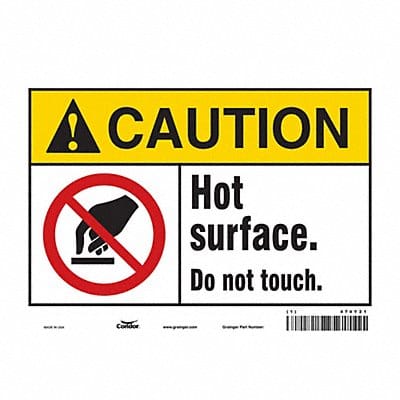 Safety Sign 7 inx10 in Vinyl