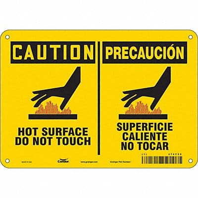 Safety Sign 7 inx10 in Polyethylene