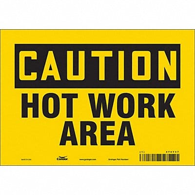 Safety Sign 7 inx10 in Vinyl