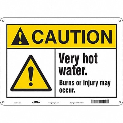 Safety Sign 10 in x 14 in Aluminum