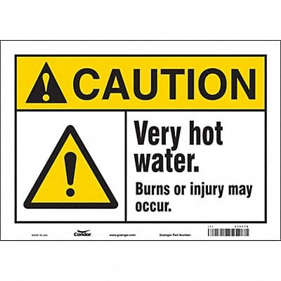 Safety Sign 10 inx14 in Vinyl