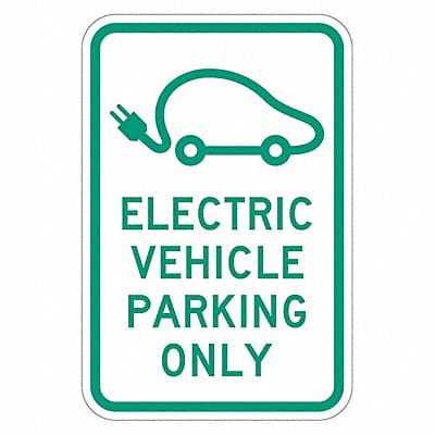 Electric Vehicle Parking Sign 18 x 12