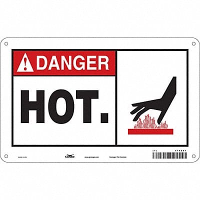 Safety Sign 7.5in x 12in Polyethylene