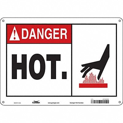 Safety Sign 10 in x 14 in Polyethylene