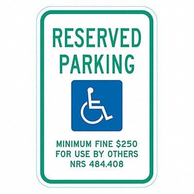 ADA Handicapped Parking Sign 18 x 12