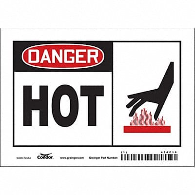 Safety Sign 5 inx7 in Vinyl