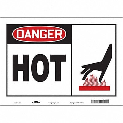 Safety Sign 10 in x 14 in Vinyl