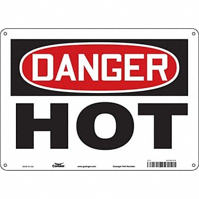 Safety Sign 10 inx14 in Aluminum