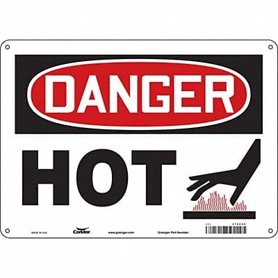 Safety Sign 10 in x 14 in Polyethylene