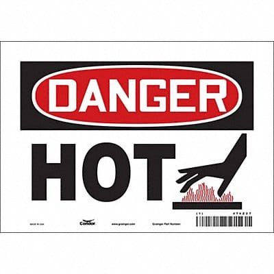 Safety Sign 7 in x 10 in Vinyl