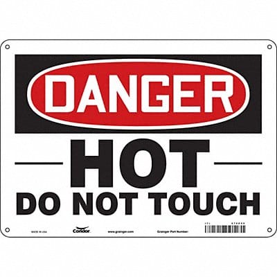 Safety Sign 10 inx14 in Aluminum