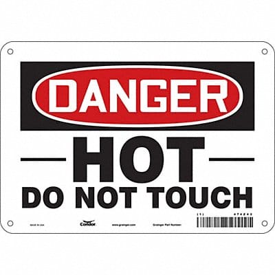 Safety Sign 7 inx10 in Polyethylene