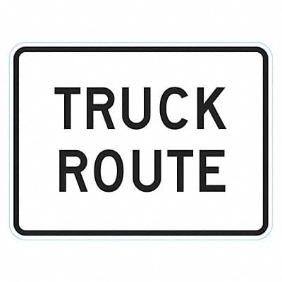 Truck Route Traffic Sign 24 x 18