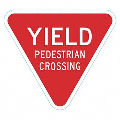 Pedestrian Bike Control TrfcSign 18x18in