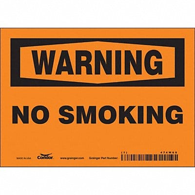 Safety Sign 5 in x 7 in Vinyl