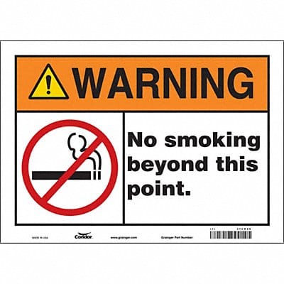 Safety Sign 10 inx14 in Vinyl