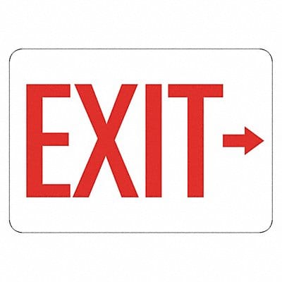 Aluminum Exit  Entrance Sign 7x10in