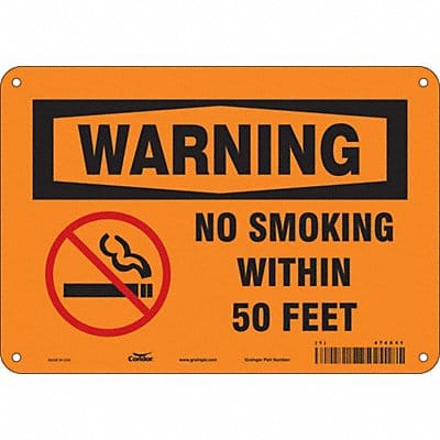 Safety Sign 7 inx10 in Polyethylene