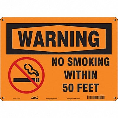 Safety Sign 10 in x 14 in Polyethylene