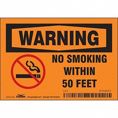 Safety Sign 3 1/2 inx5 in Vinyl