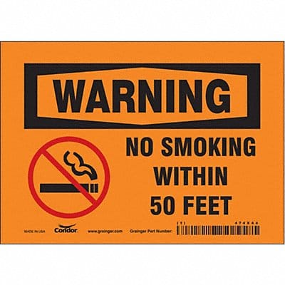 Safety Sign 5 in x 7 in Vinyl