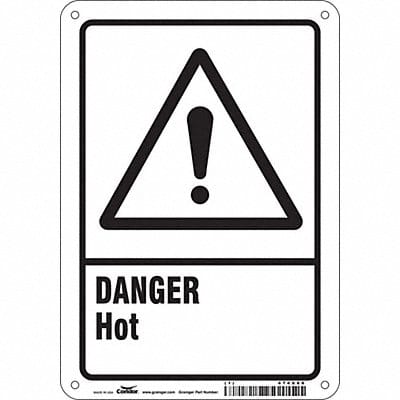 Safety Sign 10 in x 7 in Polyethylene