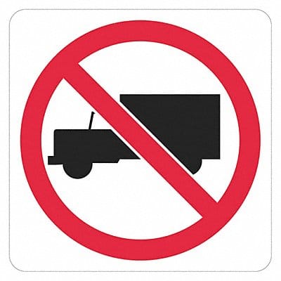 No Trucks Traffic Sign 12 x 12