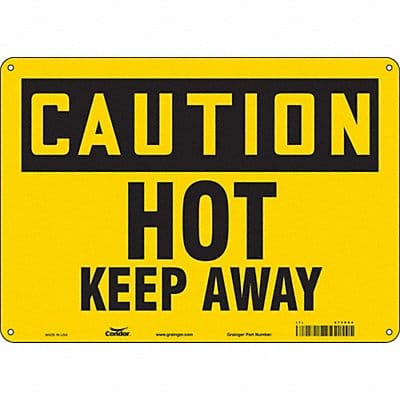 Safety Sign 10 inx14 in Aluminum