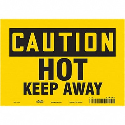 Safety Sign 7 inx10 in Vinyl