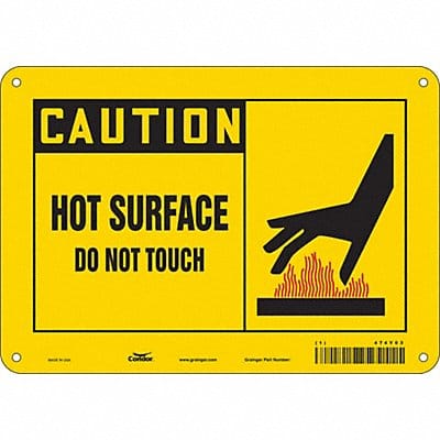 Safety Sign 7 inx10 in Polyethylene