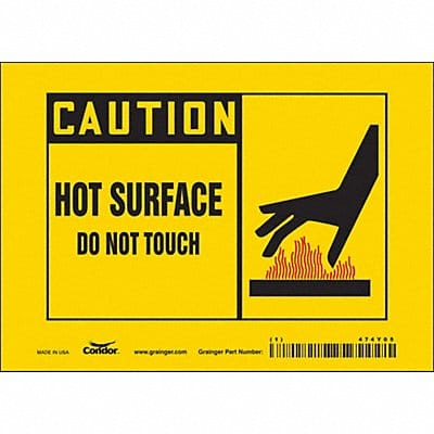 Safety Sign 5 inx7 in Vinyl