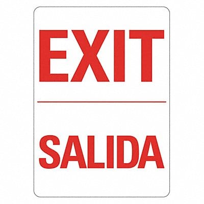 Rflctv Exit  Entrance Sign 14x10in Alum